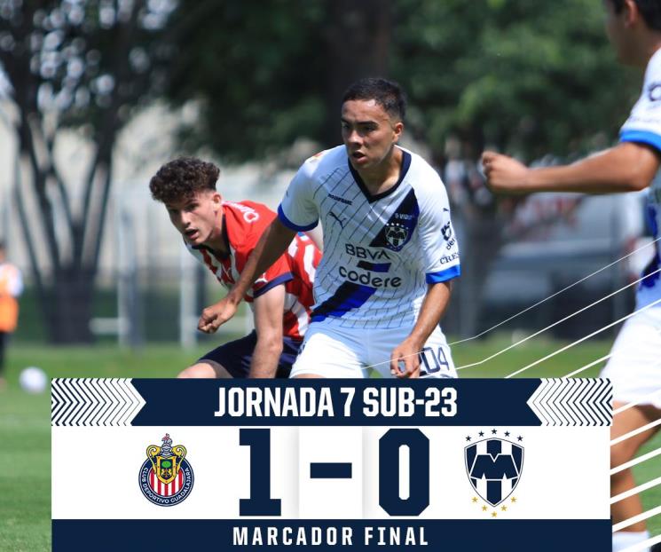 Pierden los Rayados Sub-23