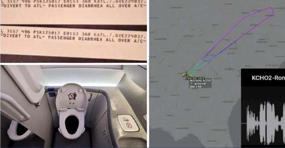 Diarrea por todo el avión y vómito: 2 vuelos de pesadilla