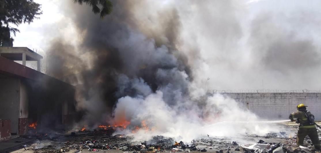 Alarma incendio en bodega