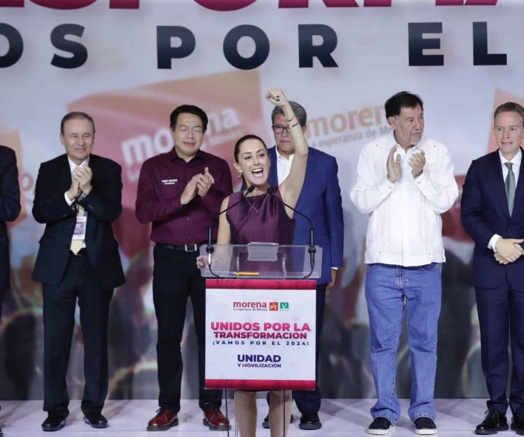 Gana Claudia Sheinbaum encuestas de Morena