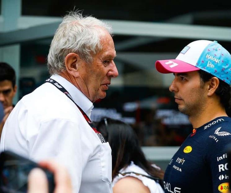 Se disculpa Helmut Marko con Checo por comentarios