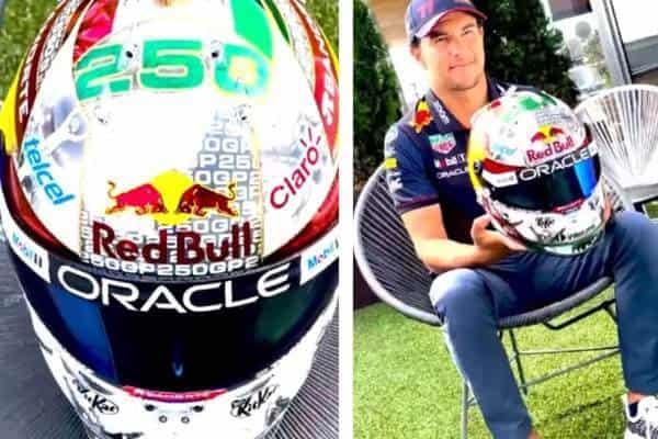 Usará Checo casco especial en Singapur