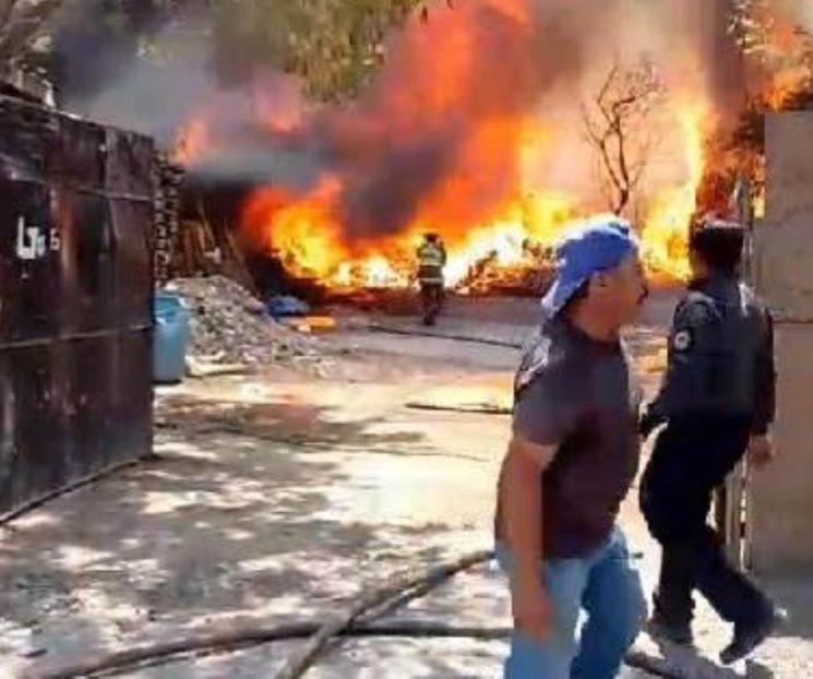 Se incendian tejabanes en Escobedo Se incendian tejabanes en Escobedo