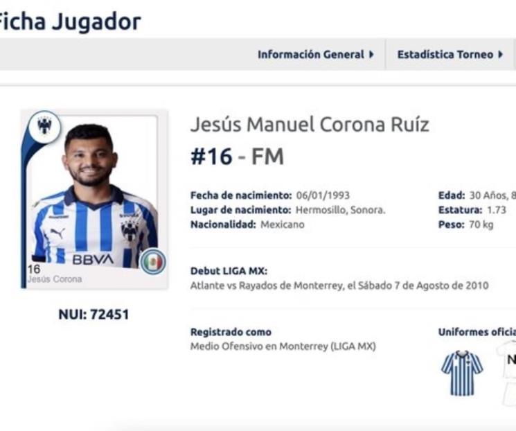 Y Rayados registra a Tecatito en Liga MX