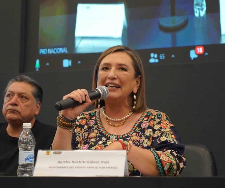 Aún podemos jalar a MC al Frente Amplio: Xóchitl Gálvez