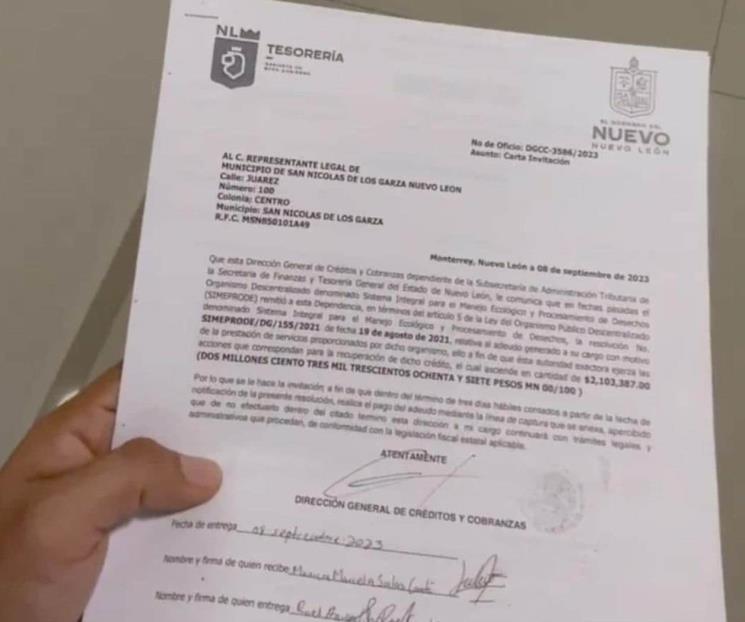 Denuncia Carrillo intento de embargo del gobierno de NL Denuncia Carrillo intento de embargo del gobierno de NL