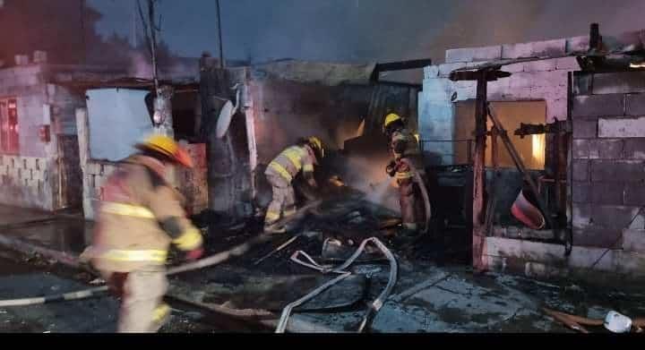 Se incendia domicilio en la Colonia Garza Nieto