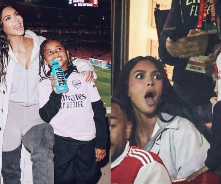 Kim Kardashian corrige a su hijo tras hacer seña obscena