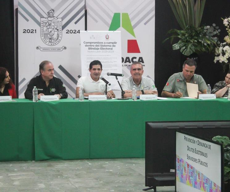 Firma Apodaca Compromiso de Blindaje Electoral con la FEDE Firma Apodaca Compromiso de Blindaje Electoral con la FEDE