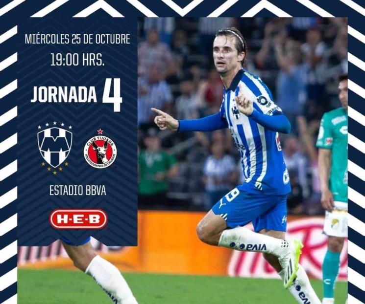 Conoce Rayados horario de juego pendiente ante Xolos