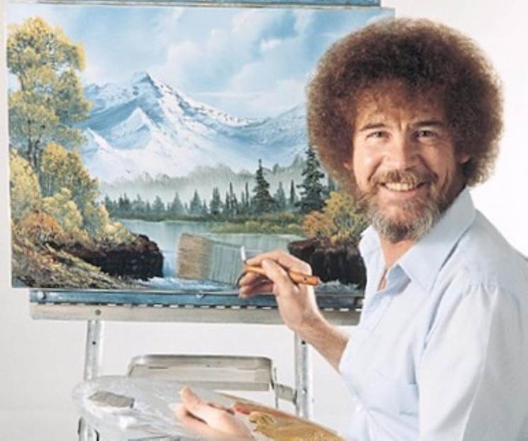 Primera pintura del show de Bob Ross se venderá en 9 MDD Primera pintura del show de Bob Ross se venderá en 9 MDD