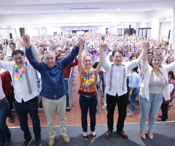 Abre Sheinbaum la puerta a quien quiera unirse a Morena