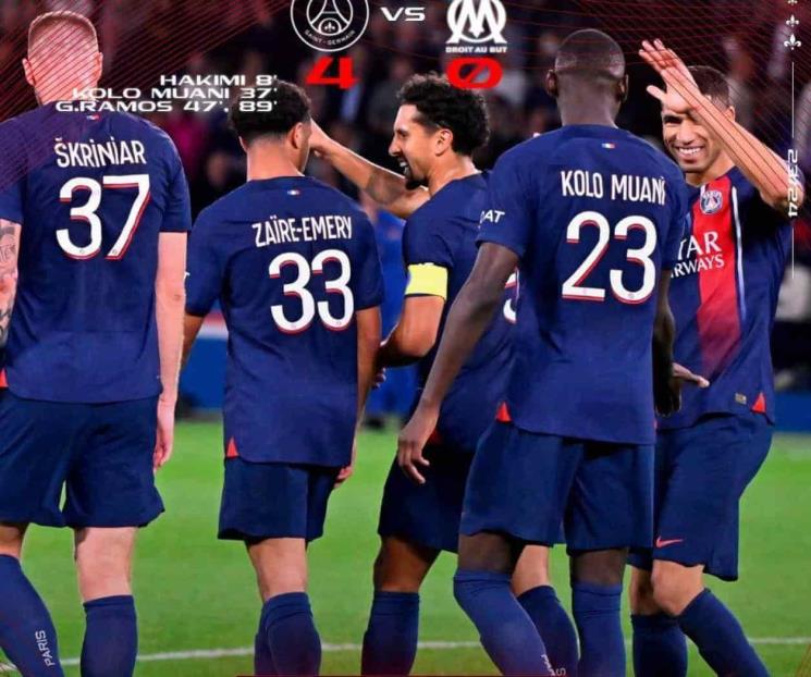 PSG le propina goleada de 4-0 a Marsella