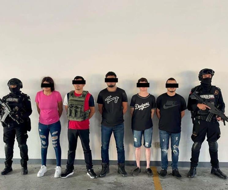 Detienen a cinco miembros del crimen organizado en Escobedo