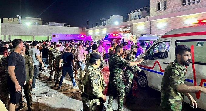 Incendio en salón deja por lo menos 100 muertos en Irak