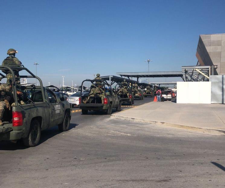 Llegan más de 100 militares para reforzar seguridad en NL Llegan más de 100 militares para reforzar seguridad en NL