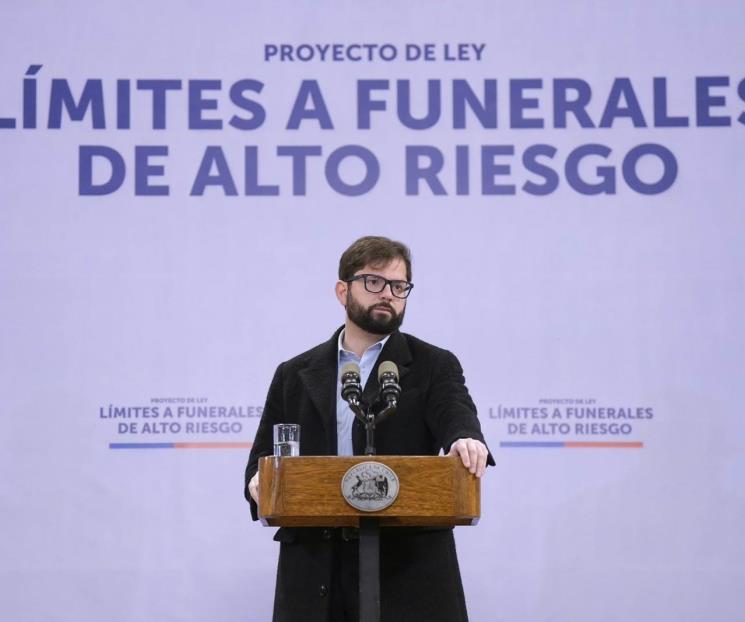 Boric pretende limitar narcofunerales en Chile