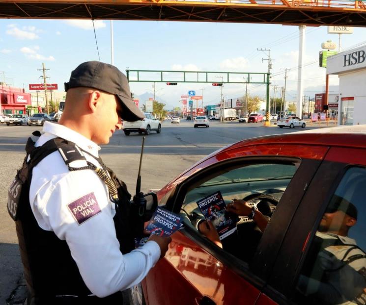 Concientiza Escobedo a automovilistas sobre seguridad vial