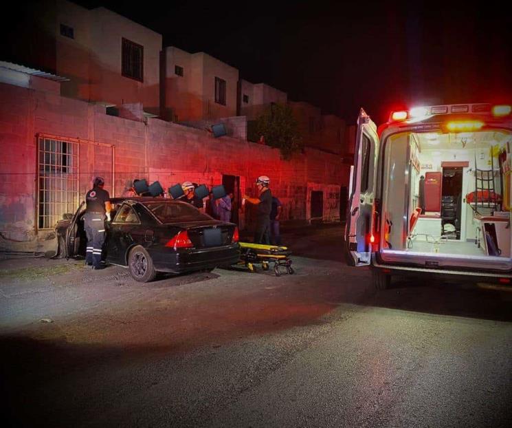 Accidente vial en Zuazua deja un lesionado