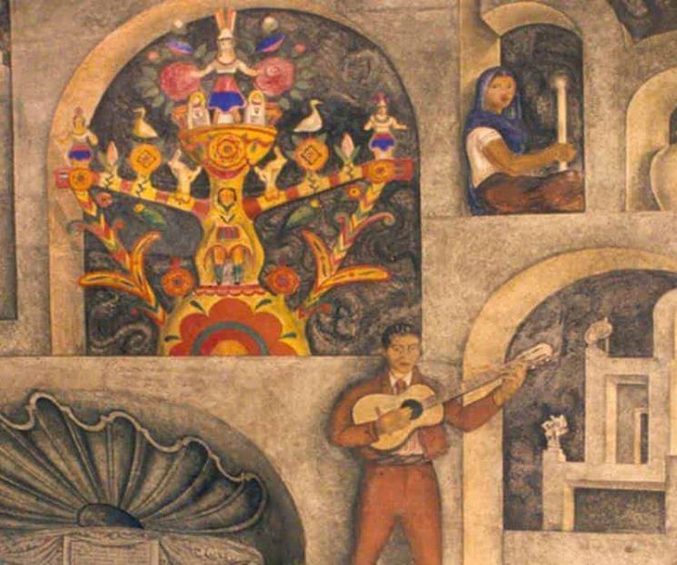 Así fue como Montenegro pintó mural La fiesta de Santa Cruz