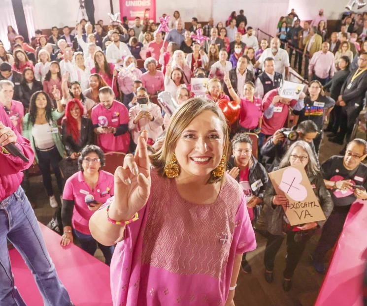 Xóchitl Gálvez, ni sola ni desinflada: PAN y PRD