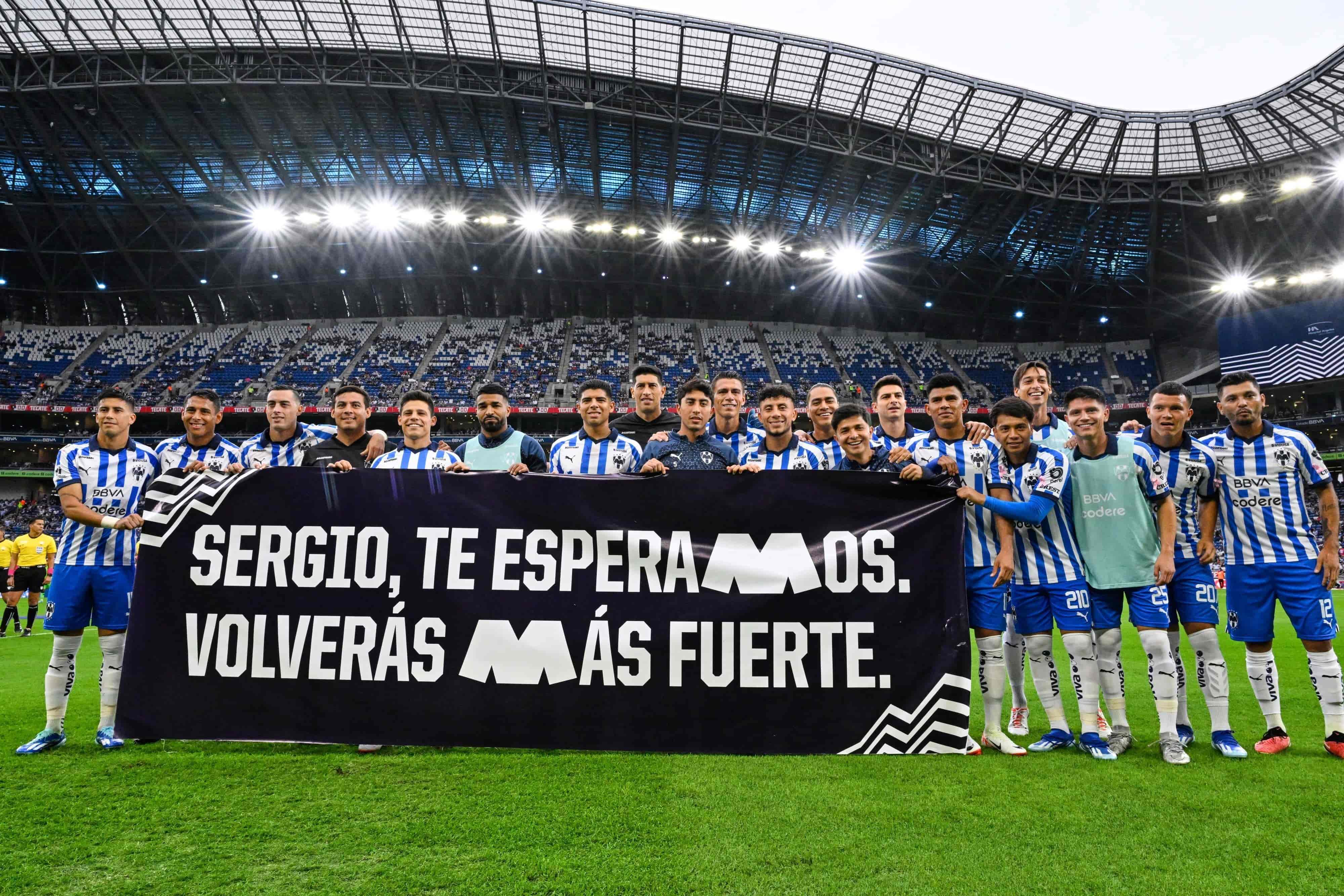 Rayados manda mensaje de apoyo a Sergio Canales.