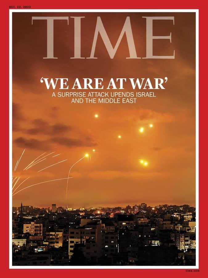 Estamos en guerra, cruda portada de revista por conflicto Estamos en guerra, cruda portada de revista por conflicto
