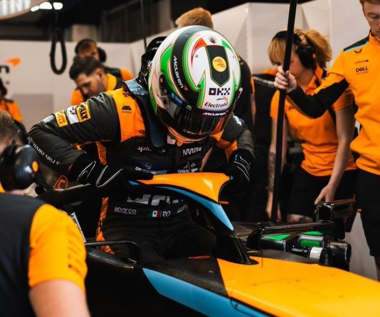 Prueba  O’Ward coche de McLaren en Barcelona