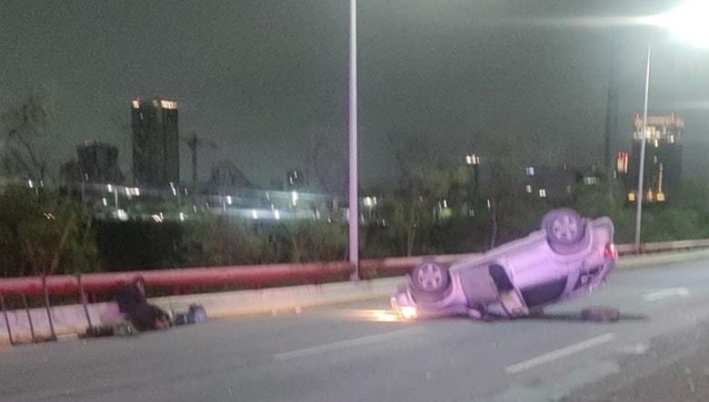 Volcadura deja un lesionado en Morones Prieto