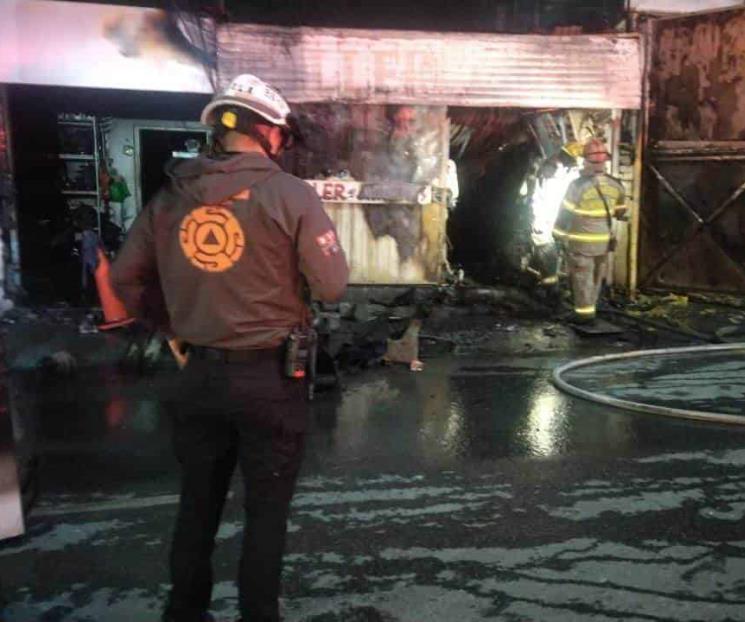 Alarma incendio en negocios