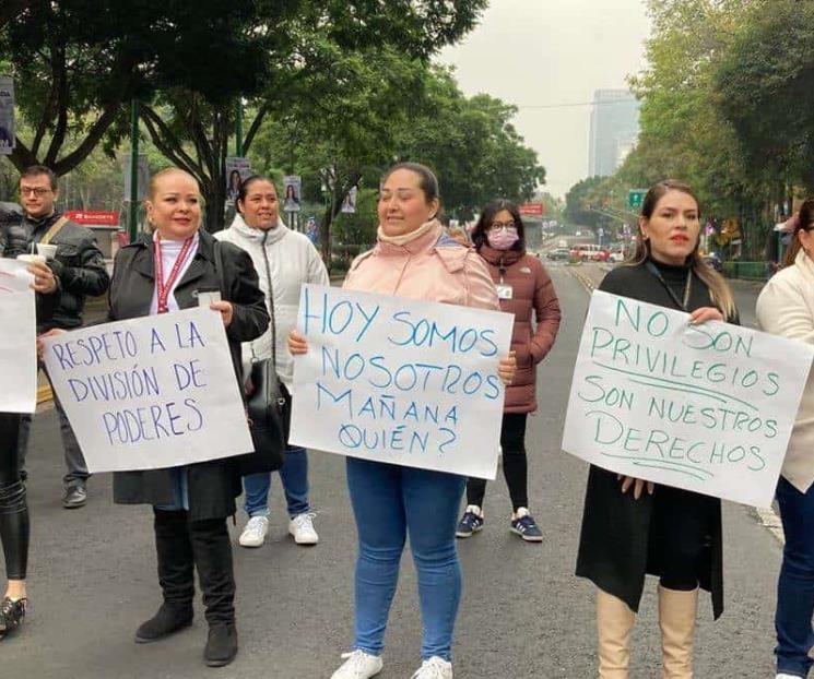 Por segundo día, trabajadores del Poder Judicial protestan Por segundo día, trabajadores del Poder Judicial protestan