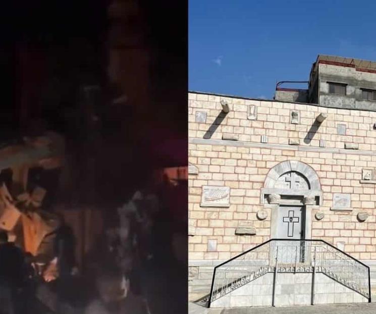La histórica iglesia de San Porfirio que fue bombardeada