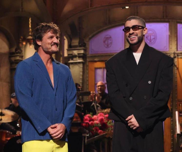El épico encuentro de Pedro Pascal y Bad Bunny en SNL
