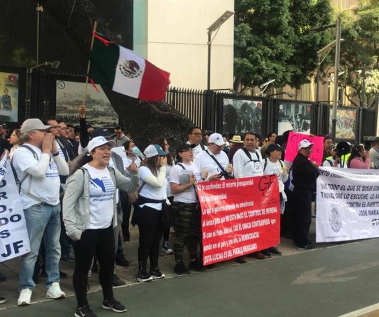 Continúan manifestaciones de trabajadores del PJ