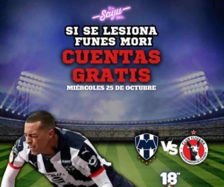 Cuentas gratis en Sayulita Cumbres si se lesiona Funes Mori