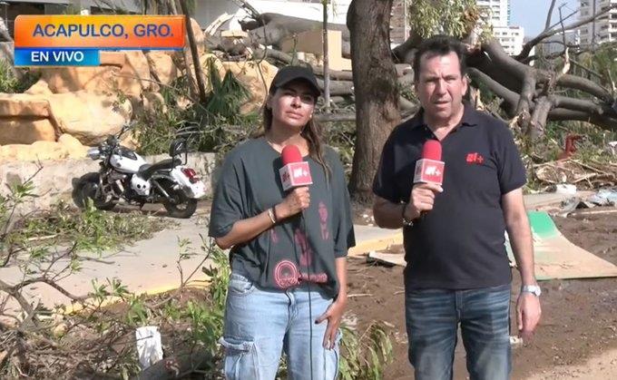Galilea se la rifa de reportera en Acapulco