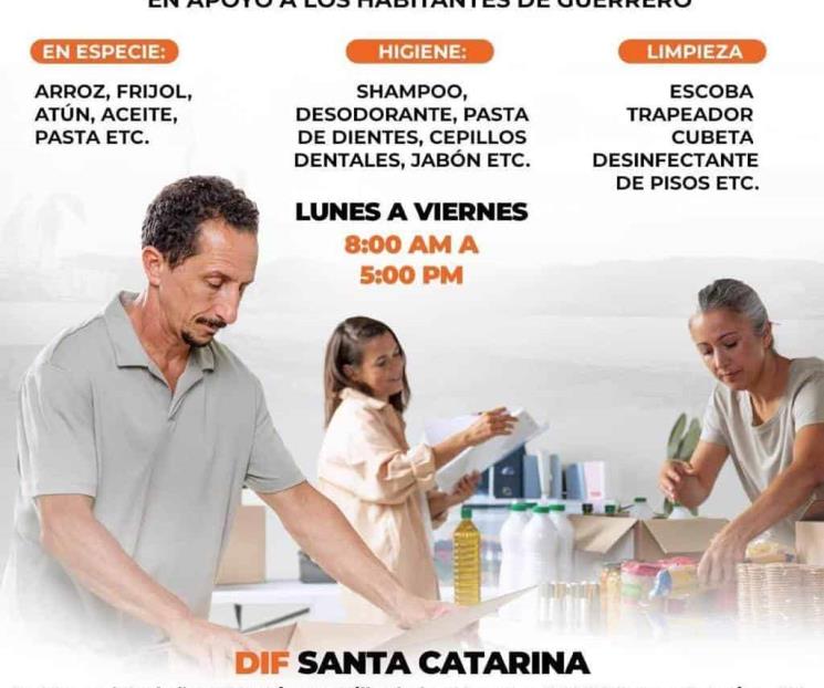 Instala SC centro de acopio para damnificados por ‘Otis’