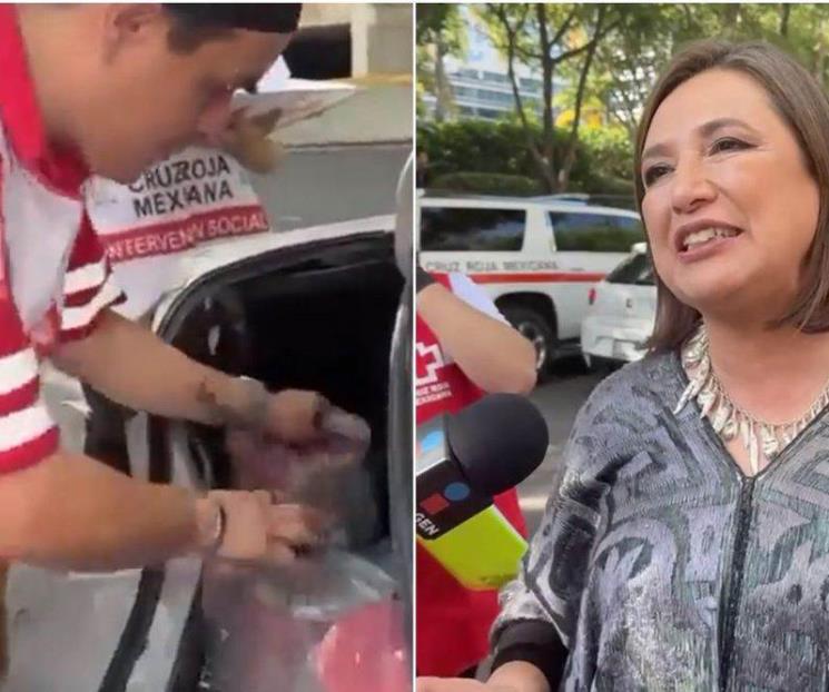 Critican a Xóchitl por ‘hacer política’ en centro de acopio