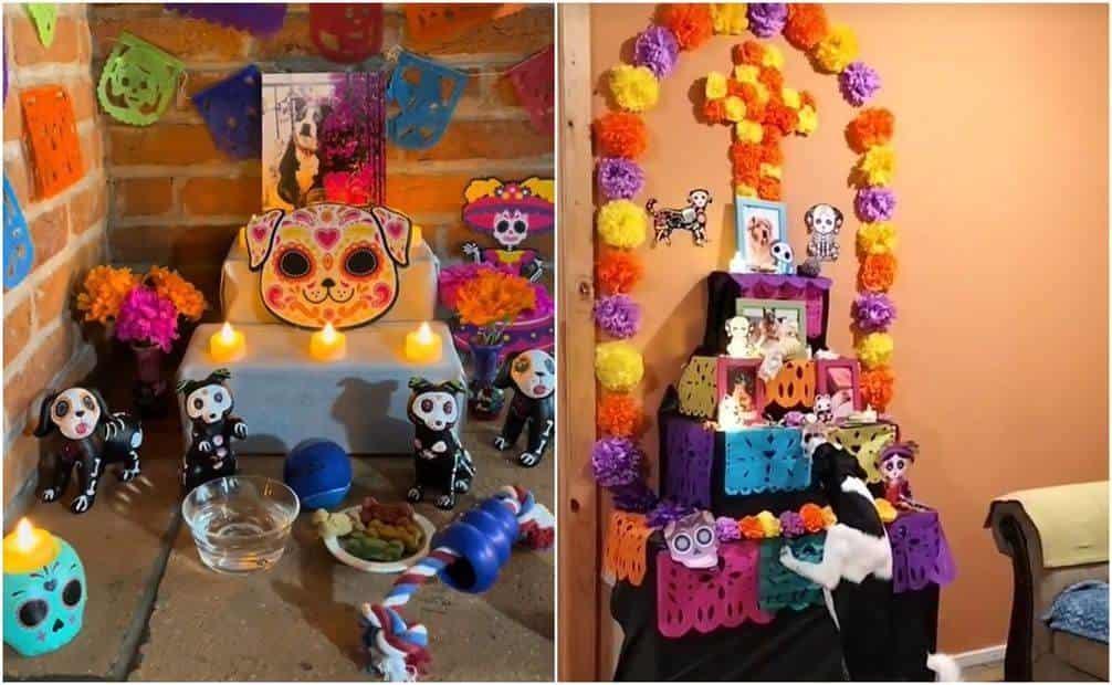 Extranjeros replican altar para Día de Muertos