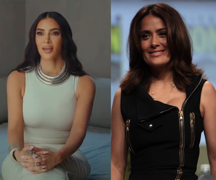 Kim Kardashian rinde homenaje a Salma Hayek en Halloween Kim Kardashian rinde homenaje a Salma Hayek en Halloween