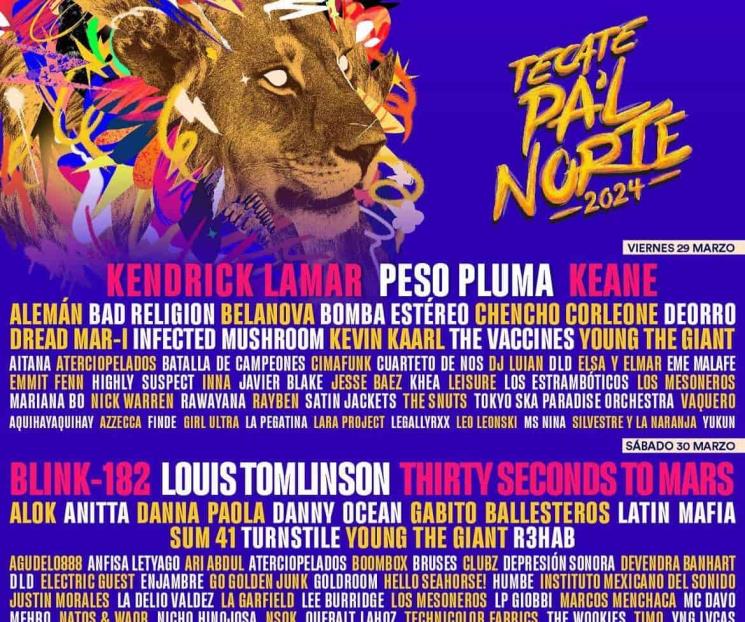 Revelan Line Up de Pal Norte 2024