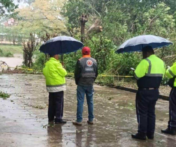 Frente frío 8 deja daños en municipios de Veracruz