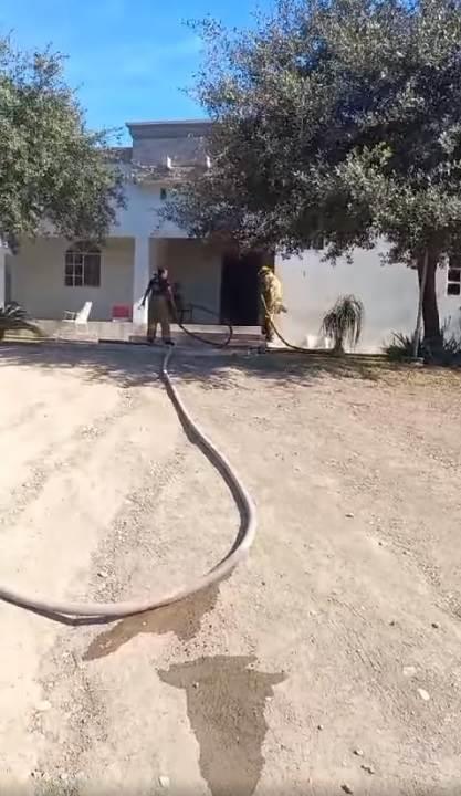 Se incendia vivienda en Allende