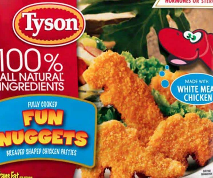 Tyson retira en EU nuggets tras hallar trozos de metal