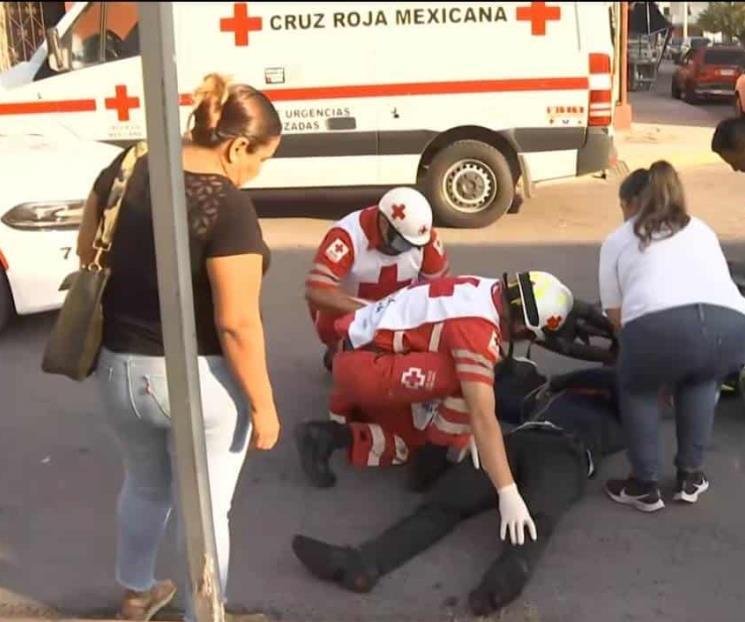Resulta motociclista grave en choque