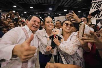 Somos los &uacute;nicos que eligen con democracia: Sheinbaum