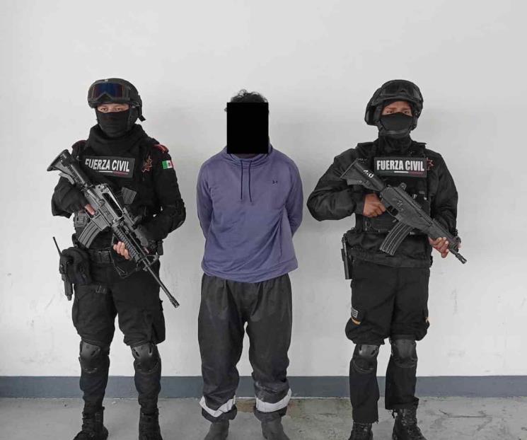 Cae con arma de fuego y droga