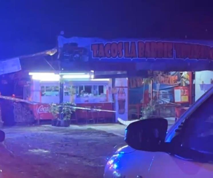 Acribillan a hombre en taquería