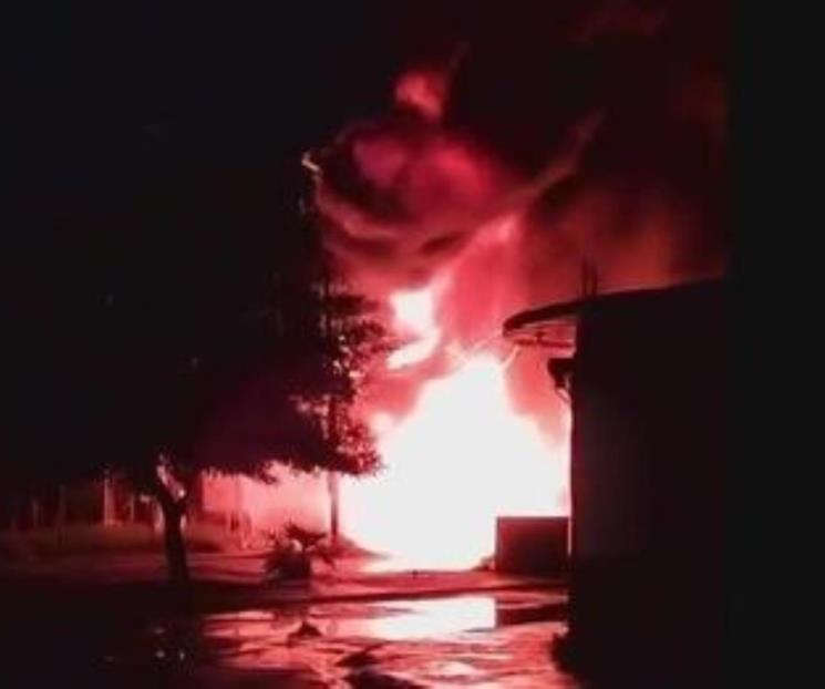 Se incendia ruta urbana en Escobedo Se incendia ruta urbana en Escobedo