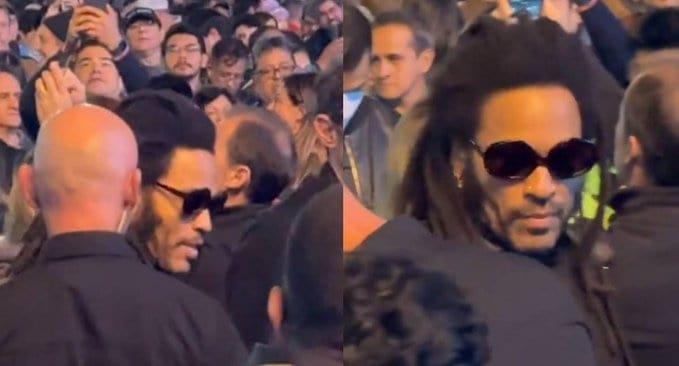 Sorprende Lenny Kravitz al aparecer en concierto de Paul McCartney